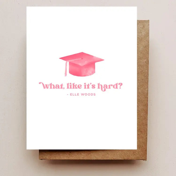 Elle Woods Grad Card