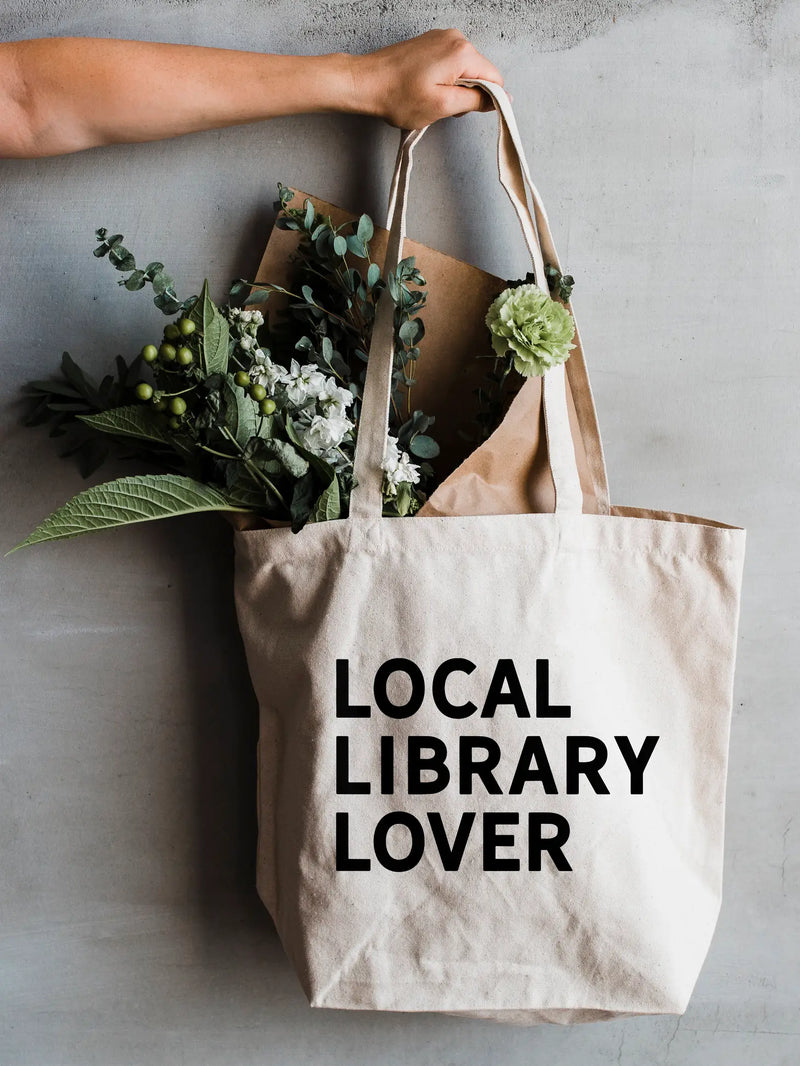Local Library Lover Canvas Tote Bag