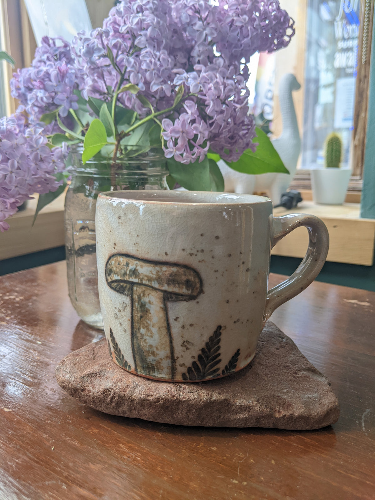Mushroom Mug by Burdock Ceramics