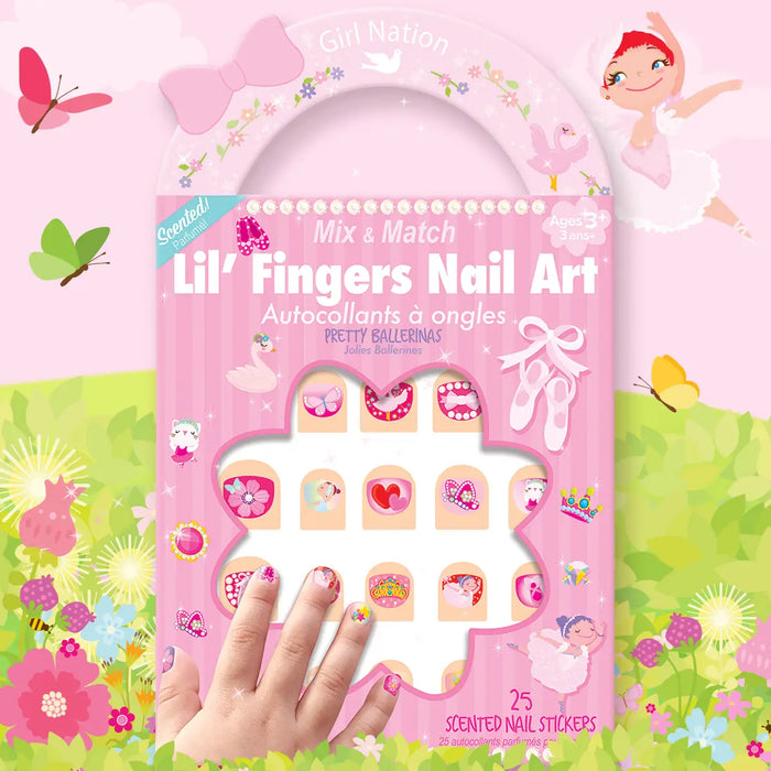 Lil’ Fingers Nail Art | Pretty Ballerinas
