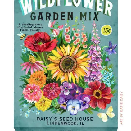 Garden Mix Seed Packet Art Print