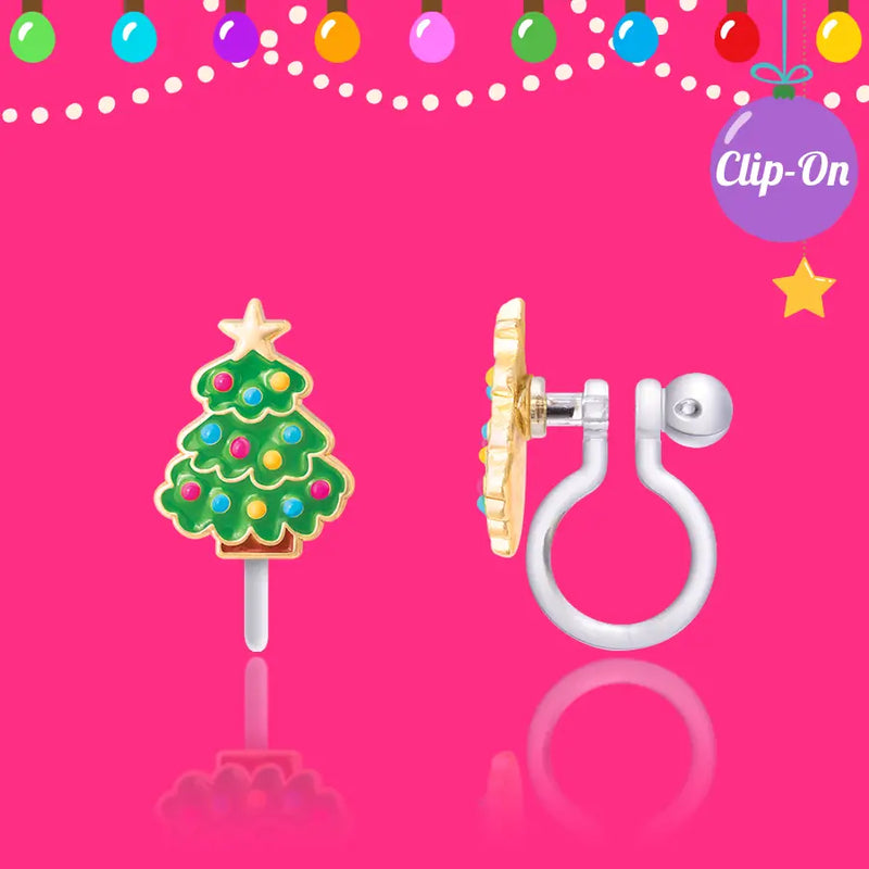 Happy Christmas Tree | Clip On Cutie Earrings