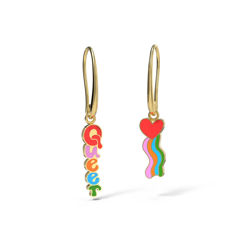 Queer Heart Earrings