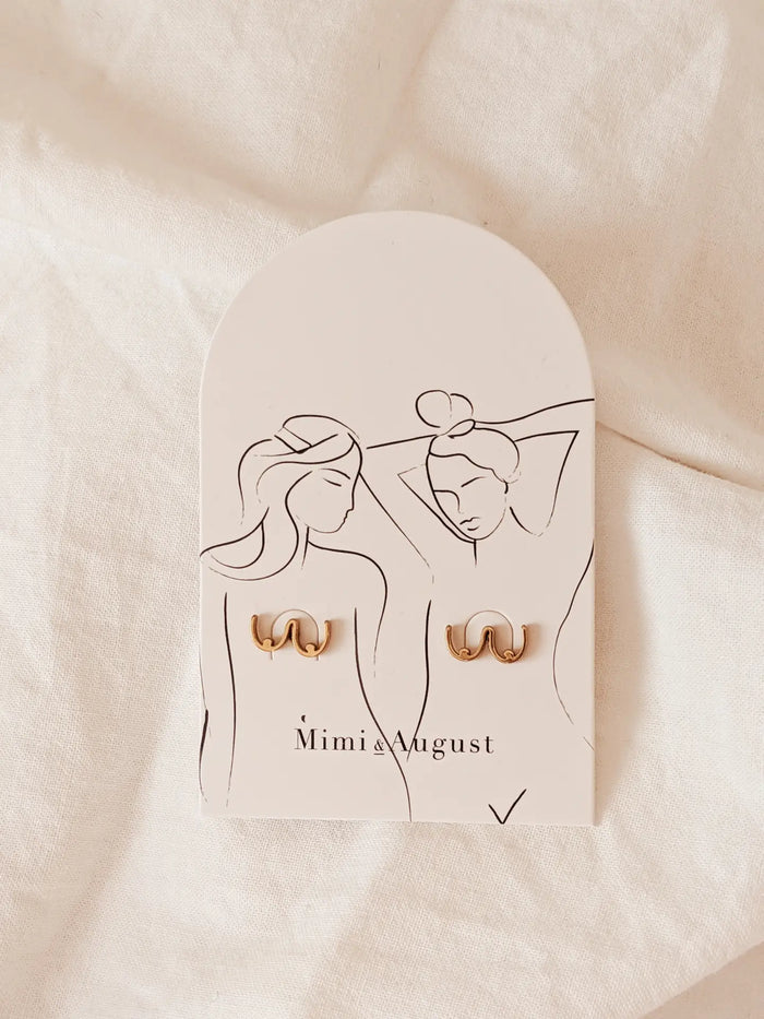 Boobs Gold Plated Earrings