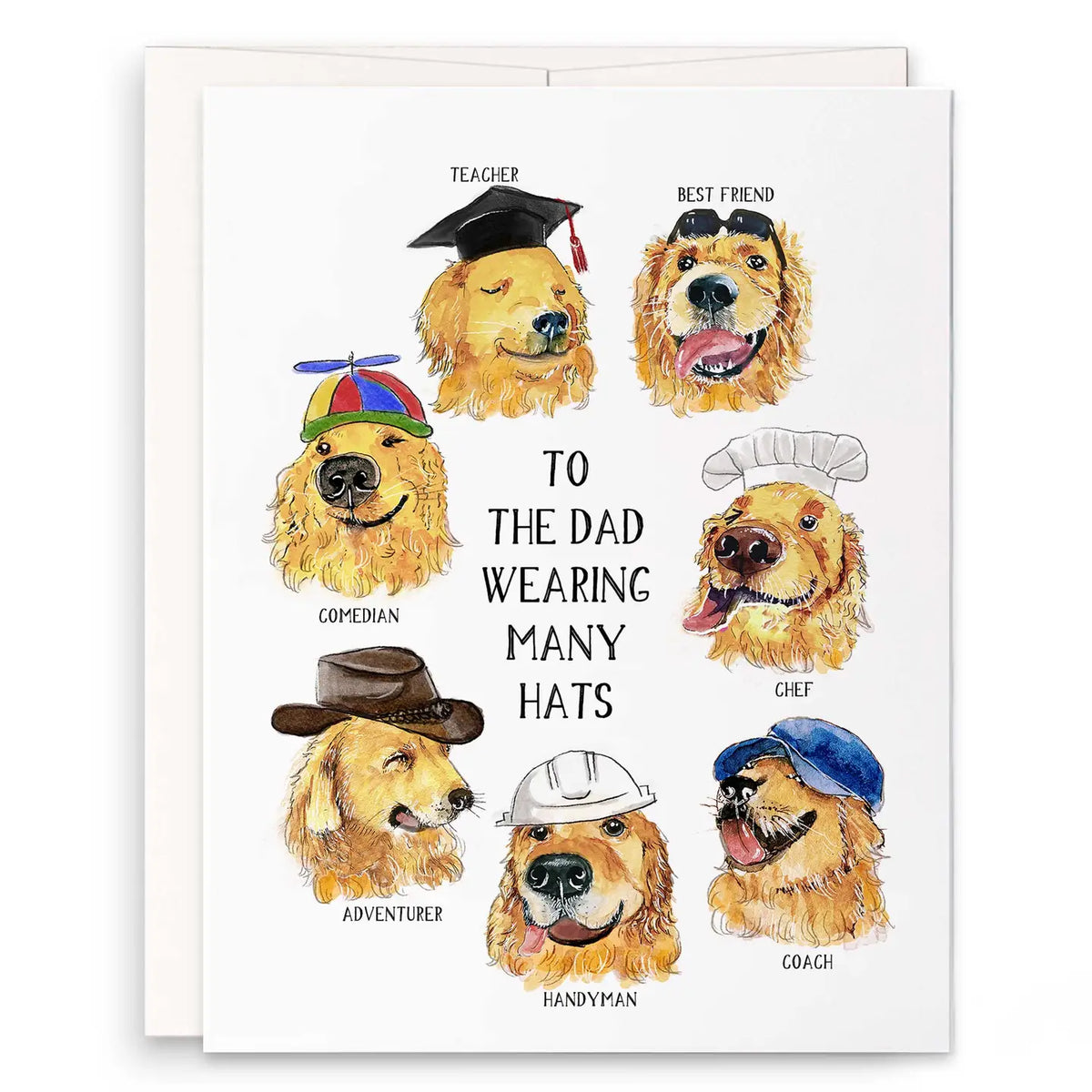 Dogs Dad Day Card