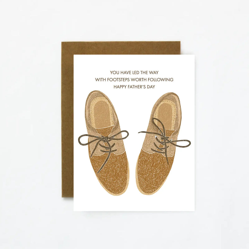 Footsteps Fathers Day Card
