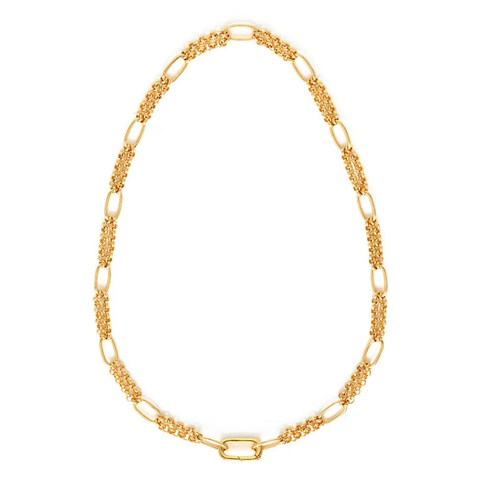 Oval Link Statement Chain Necklace