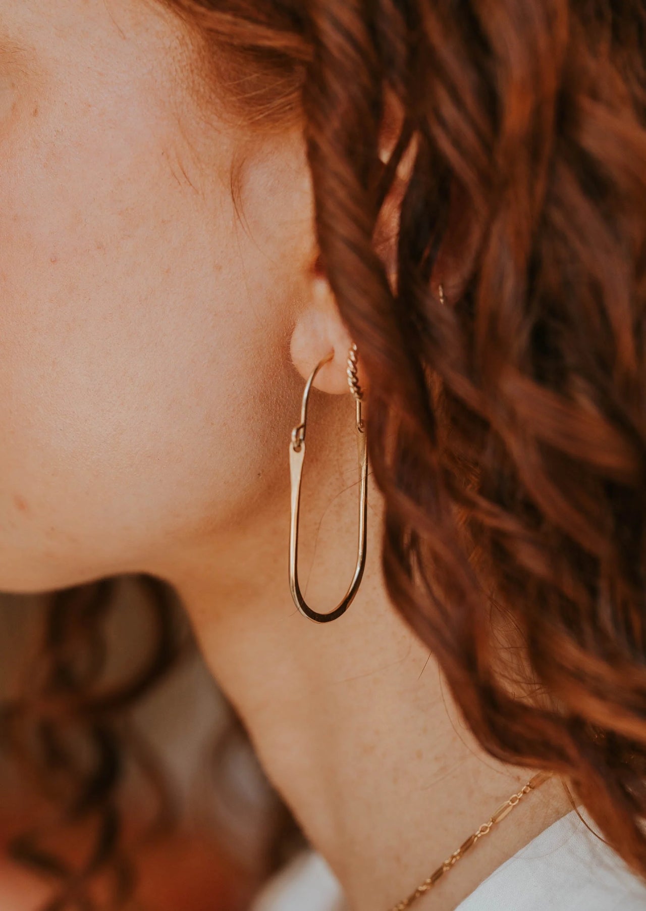Willow Hoops | Gold Fill
