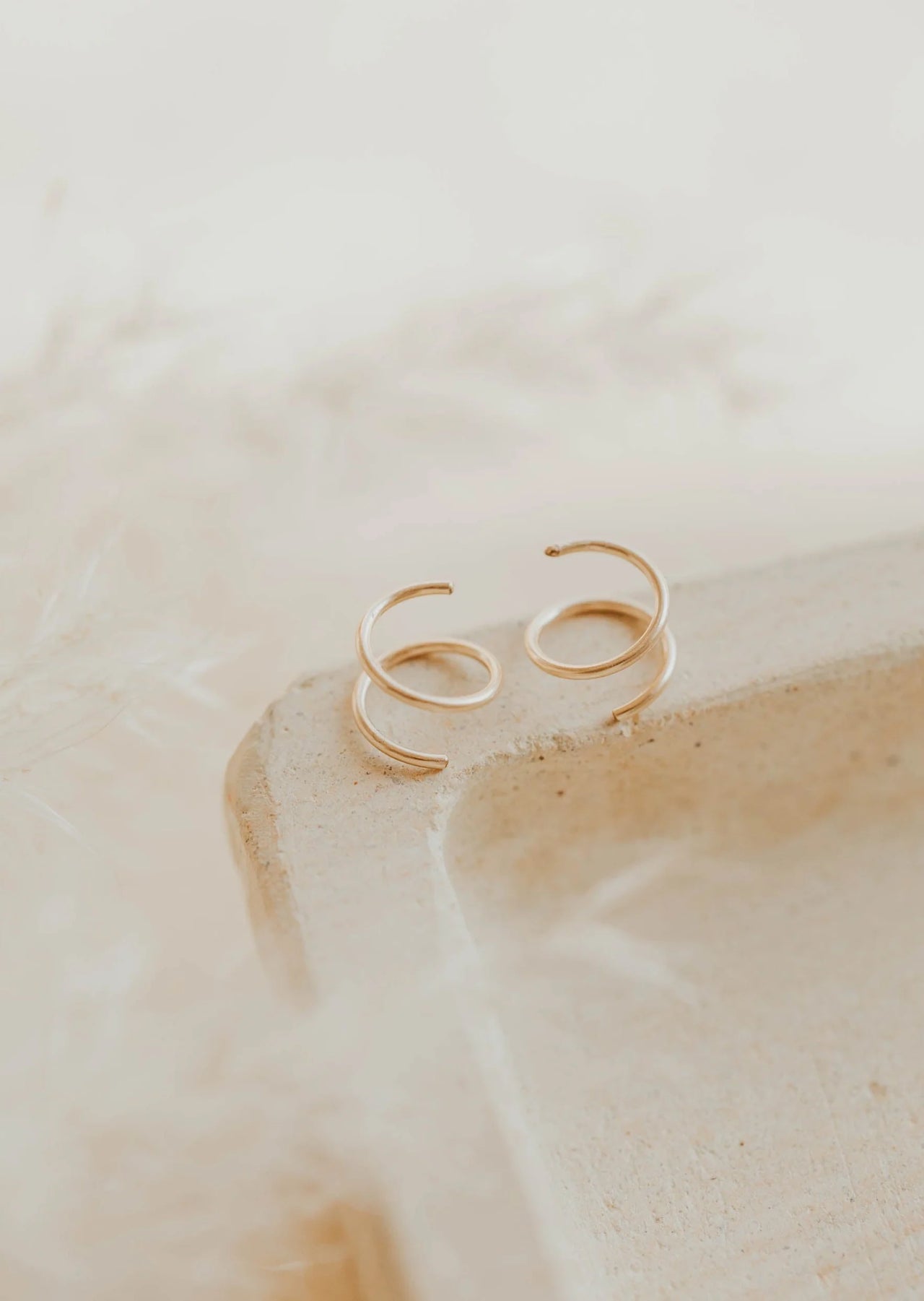 6mm Tiny Twist Earrings | Gold Fill