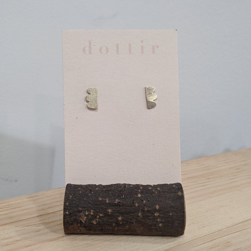 Dottir Mini Hills Earrings | Brass