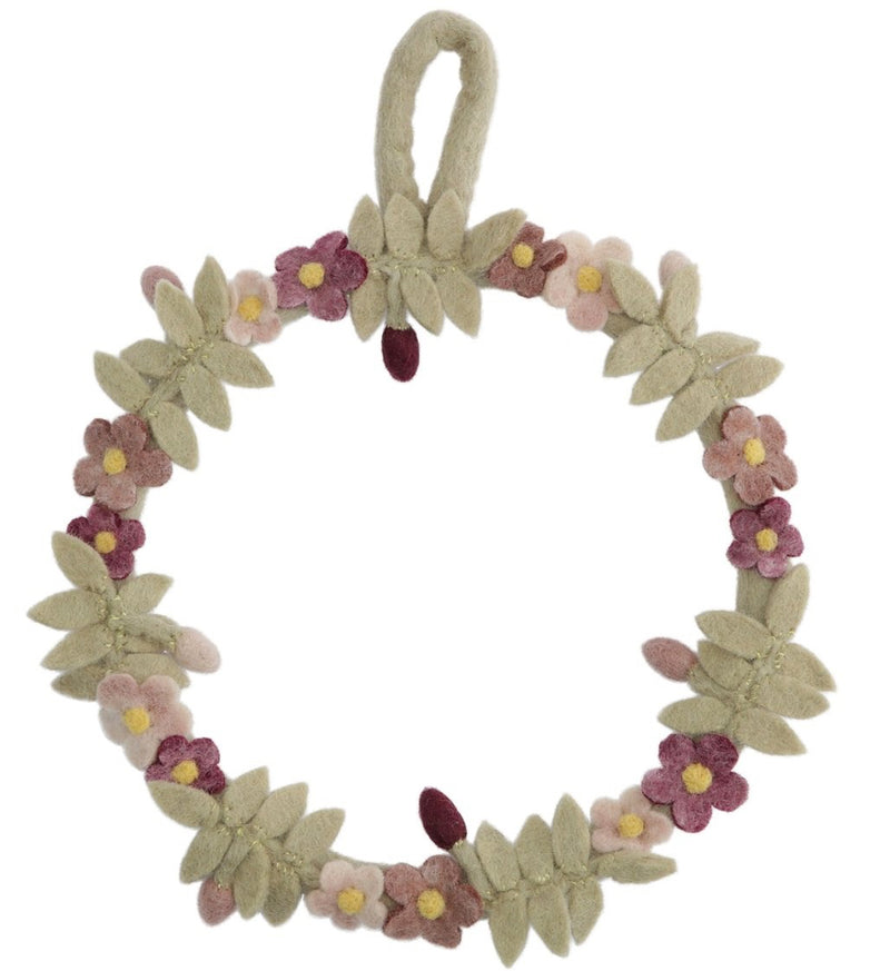 Pansy Flower Wreath