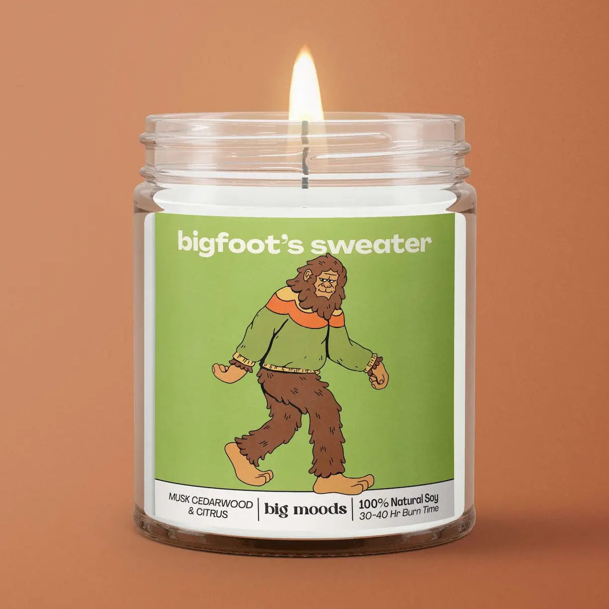 Bigfoot's Sweater Candle | Musk, Cedarwood & Citrus