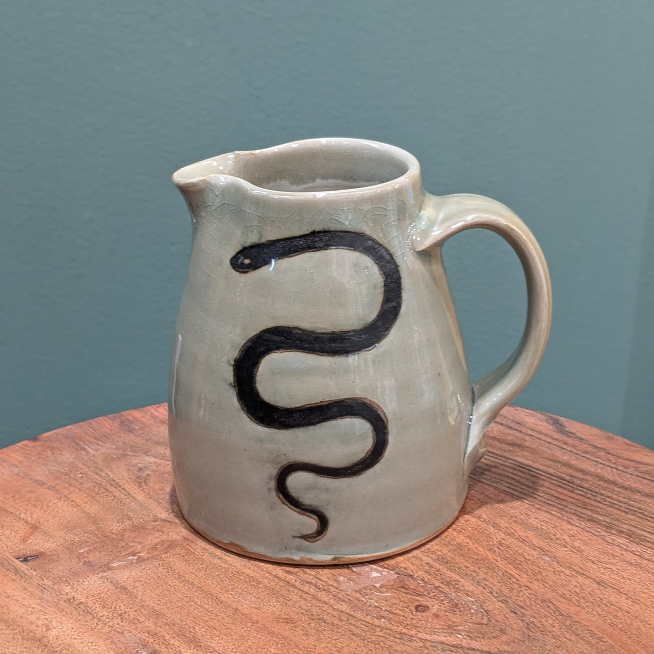 Green Snake Pitcher | Burdock Ceramics