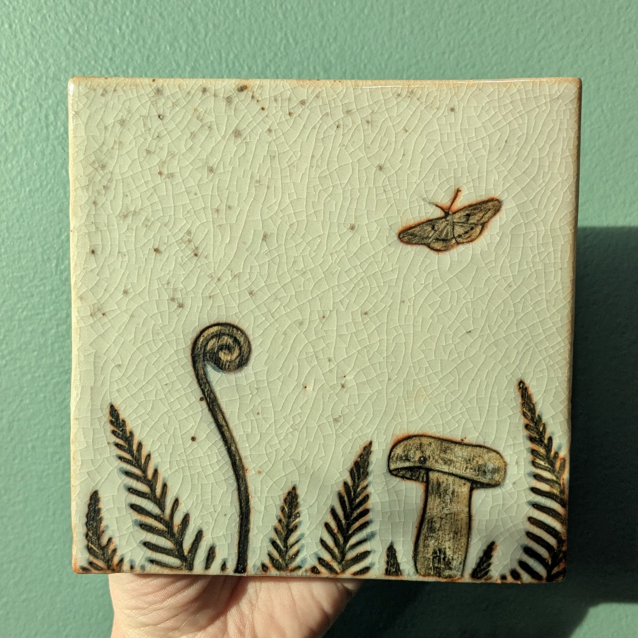 Burdock Tile | Woodland Moth