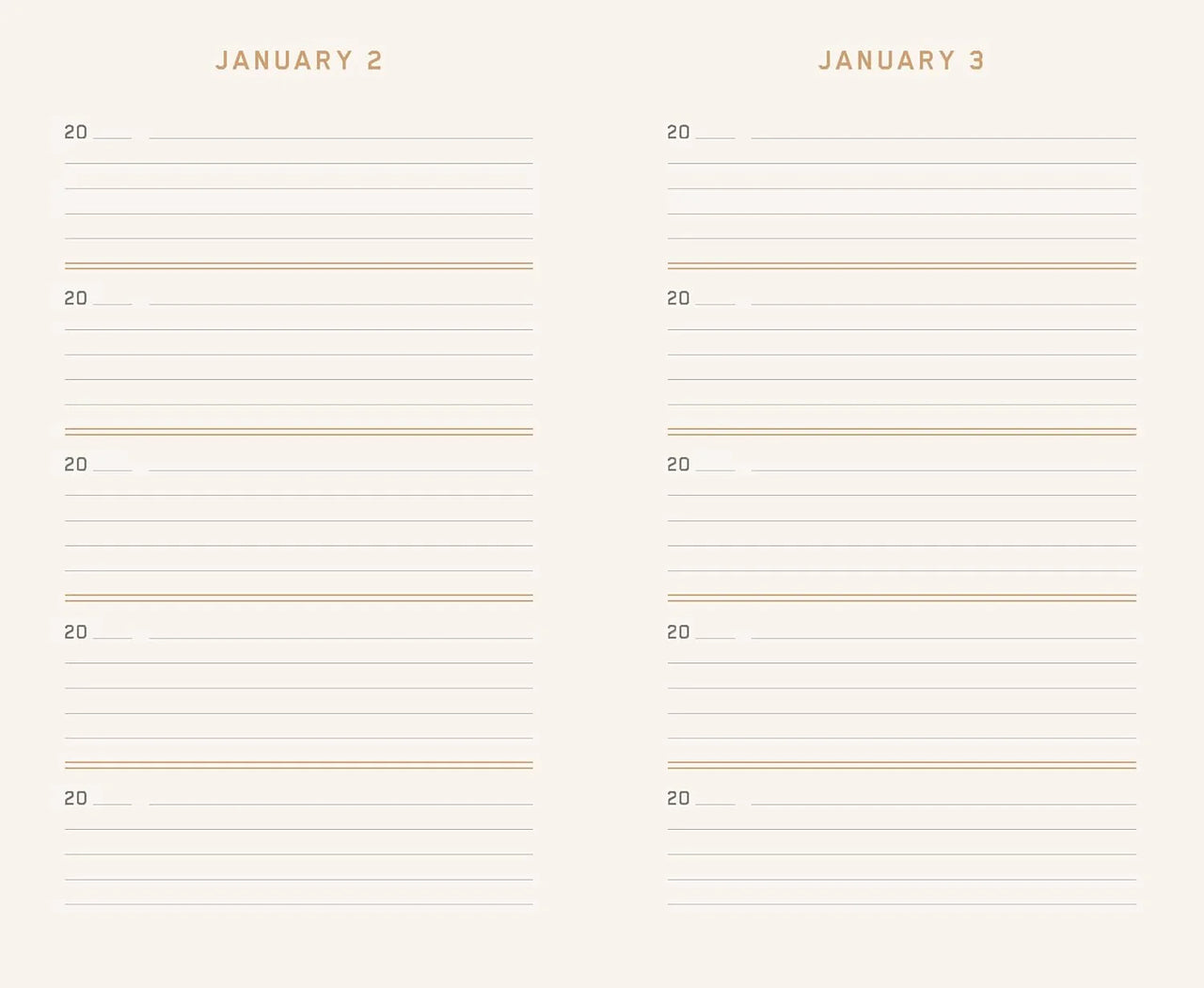 One Line A Day Journal | Vibrant Stripes