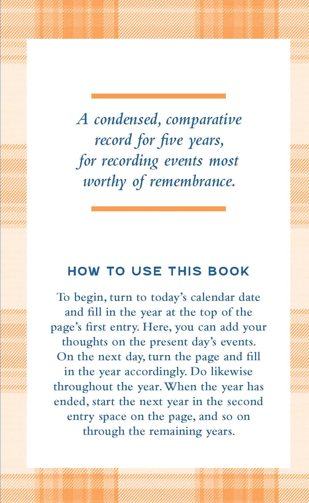 One Line A Day Journal | Pendleton Stripe