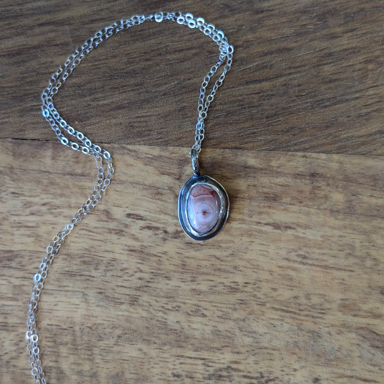 AS 276 Rock Collector’s Necklace | Sterling Silver, Thomsonite