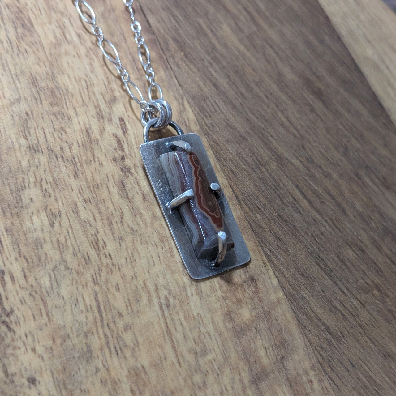 AS 299 Rock Collector’s Agate Necklace | Sterling Silver