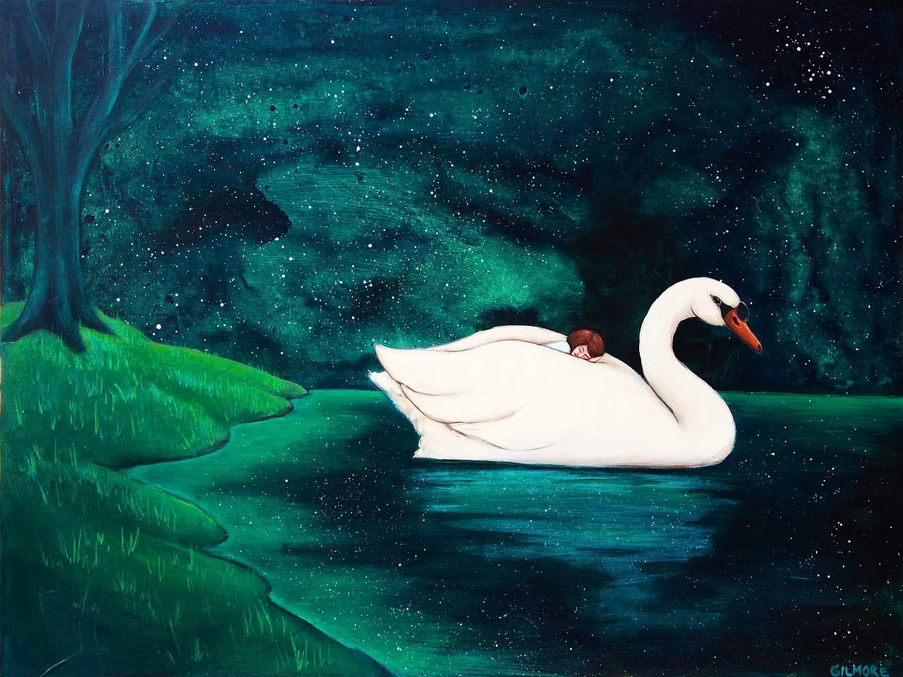 Asleep on the Shores of Swan Lake