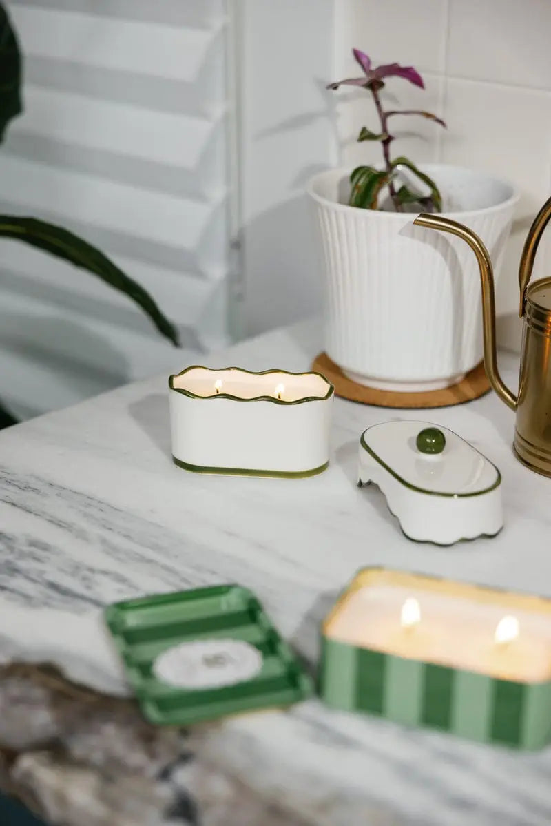 Cherie Porcelain Candle | Smoked Pistachio