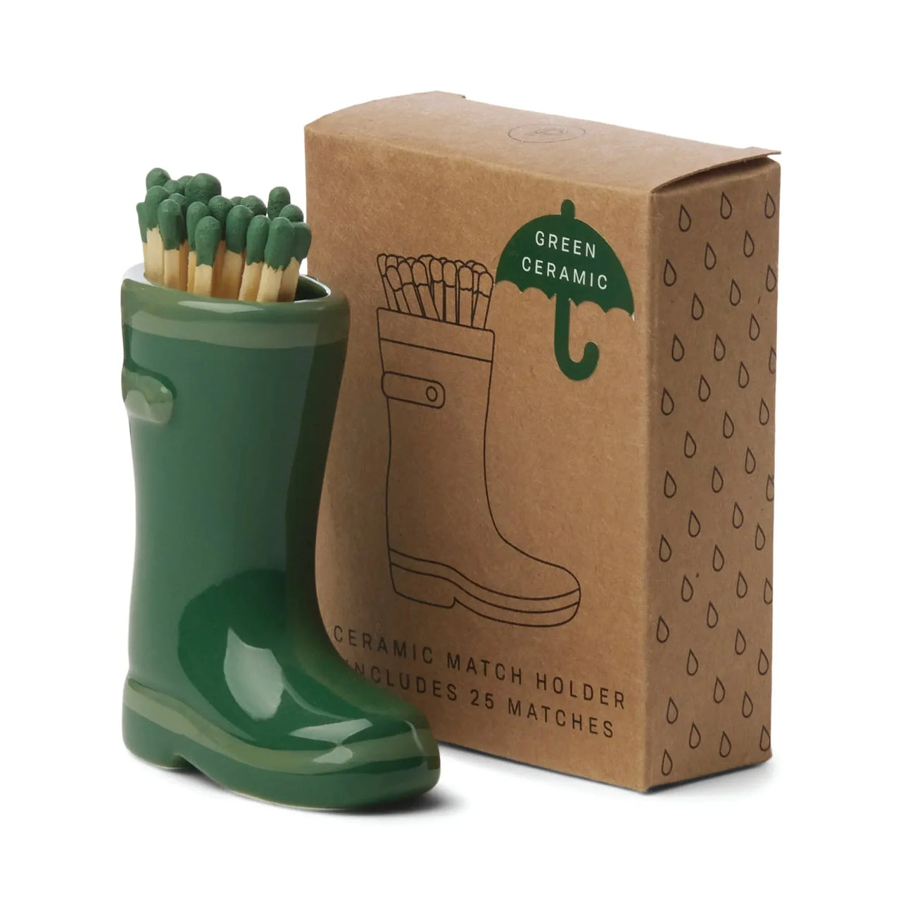 Green Rain Boot Match Holder