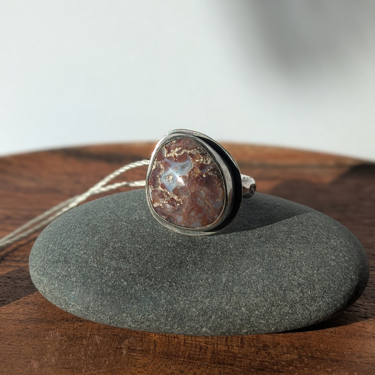 AS 141 Rock Collectors Lake Superior Agate Ring | size 9.5
