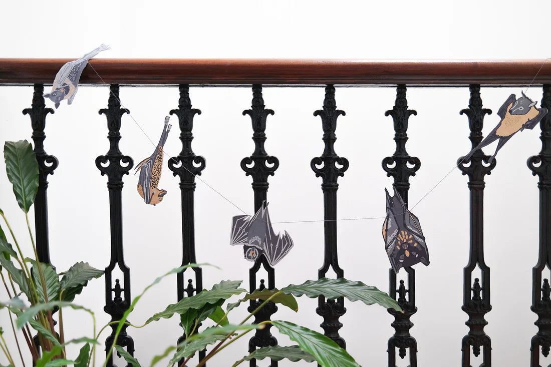 East End Press Sewn Bats Paper Garland