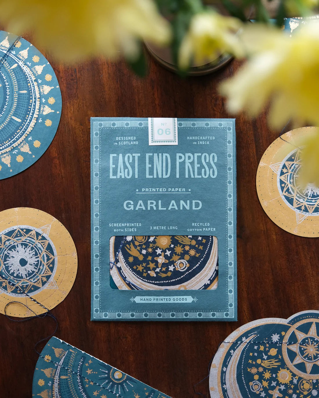 East End Press Sewn Celestial Paper Garland