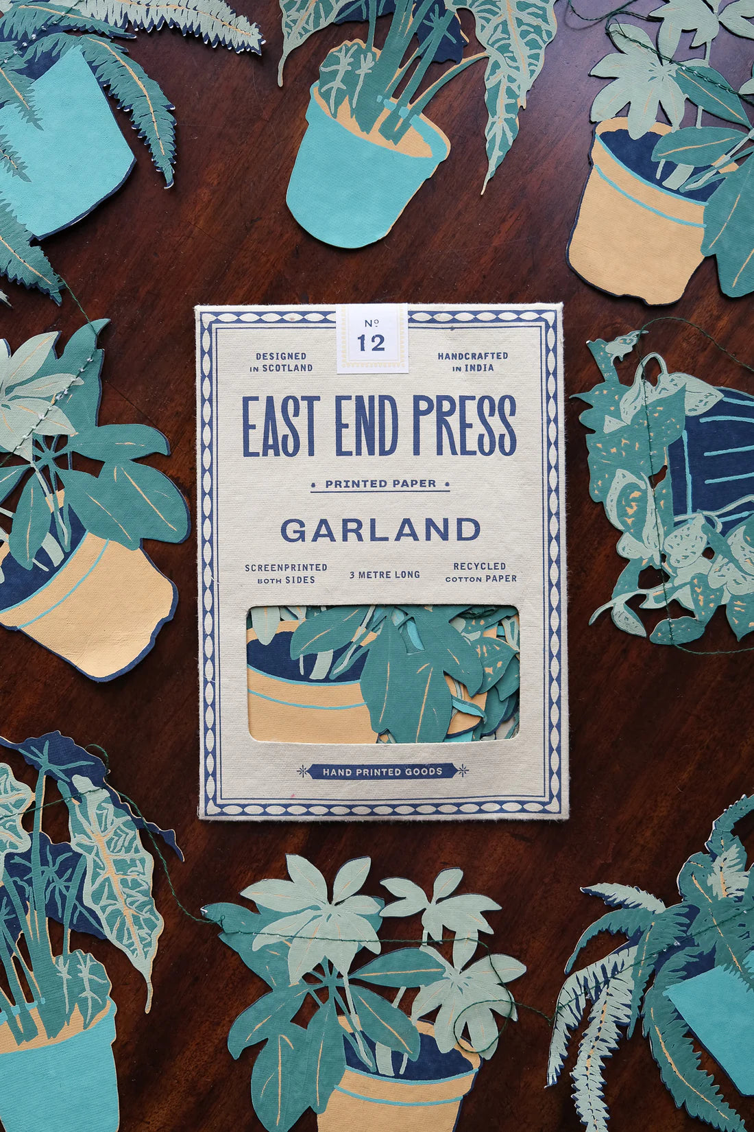 East End Press Sewn Houseplants Paper Garland