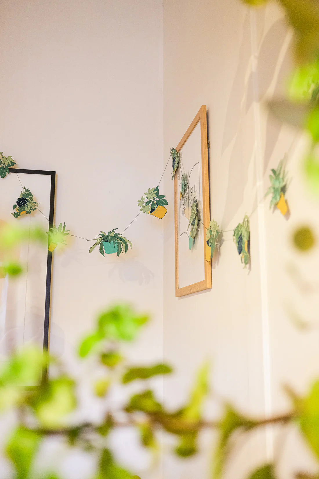 East End Press Sewn Houseplants Paper Garland