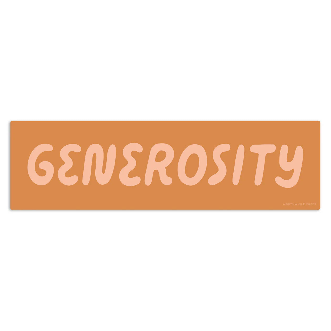 Generosity Sticker