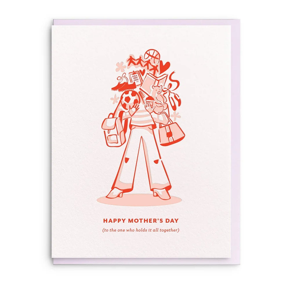 Mom Holds It Together Card | Dahlia Press