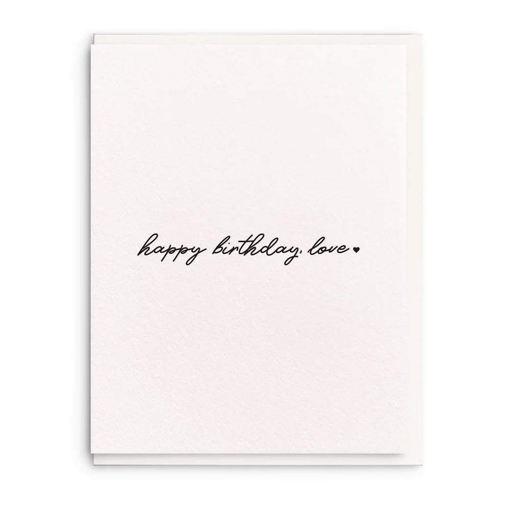 Birthday Love Card | Dahlia Press