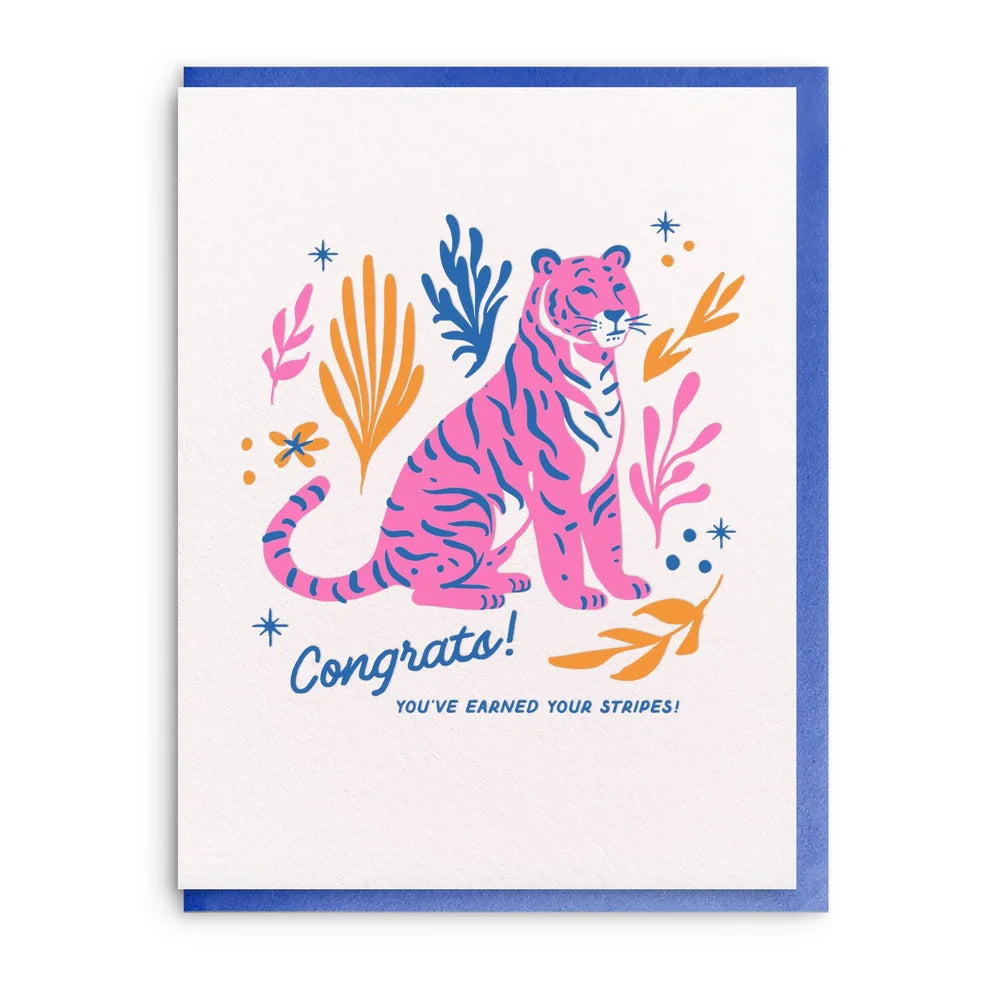 Stripes Congratulations Card | Dahlia Press