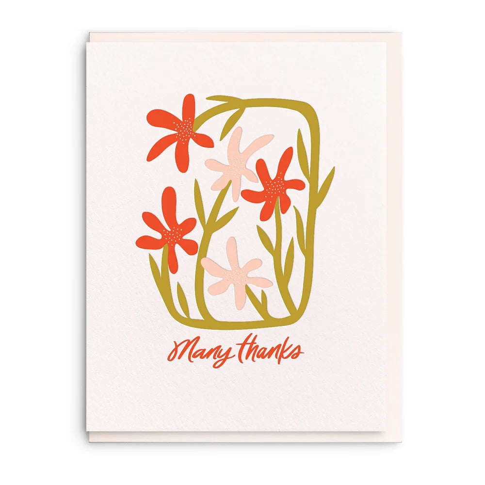 Many Thanks Card | Dahlia Press