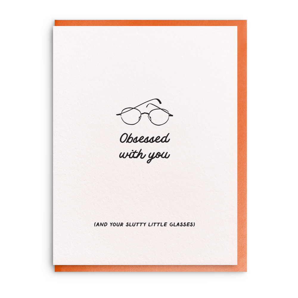 Slutty Little Glasses Card | Dahlia Press
