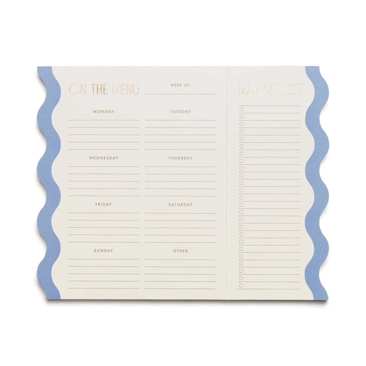 Cloud & Cream Meal Planner Notepad
