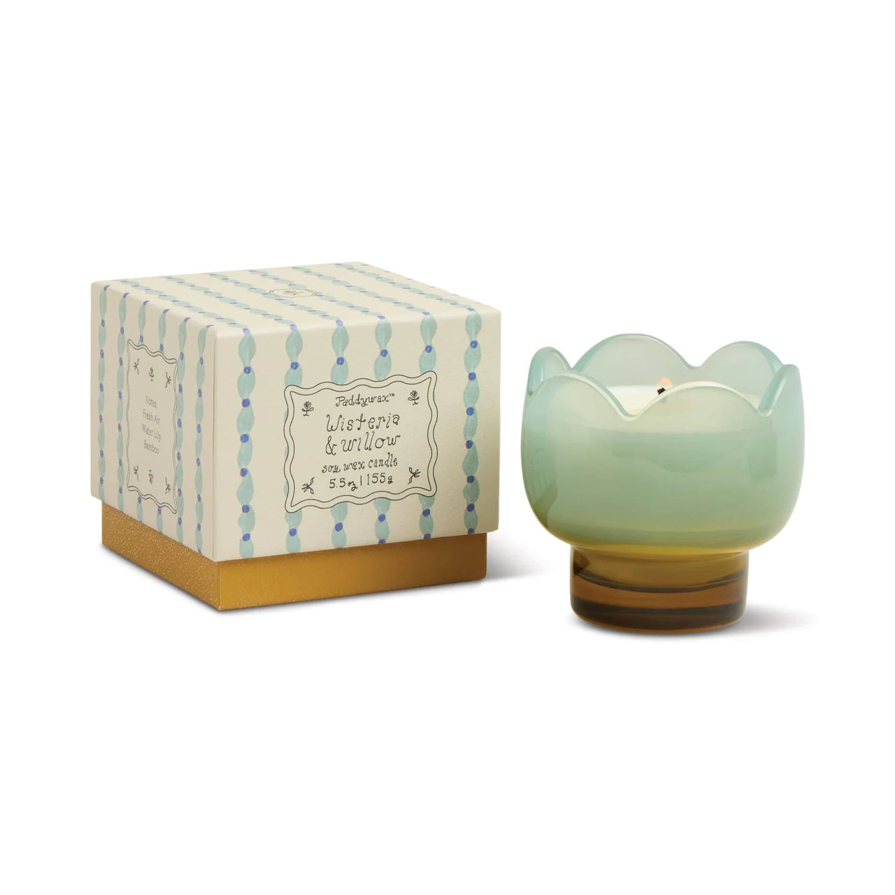 Glass Tulip Candle | Wisteria & Willow