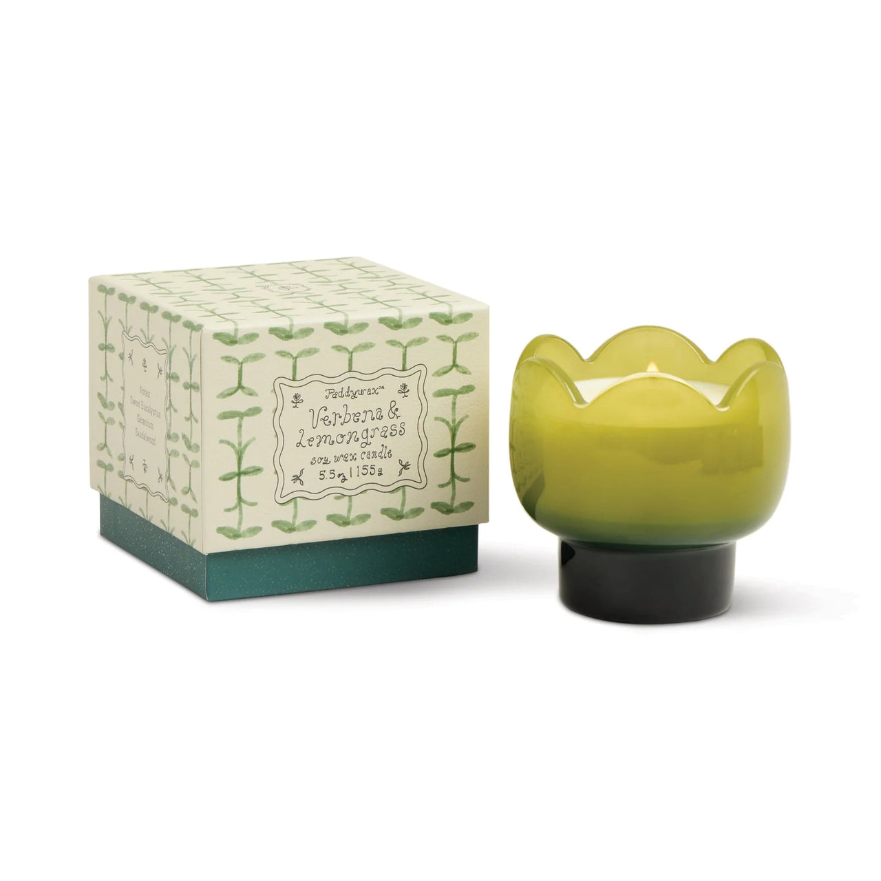 Glass Tulip Candle | Verbena & Lemongrass