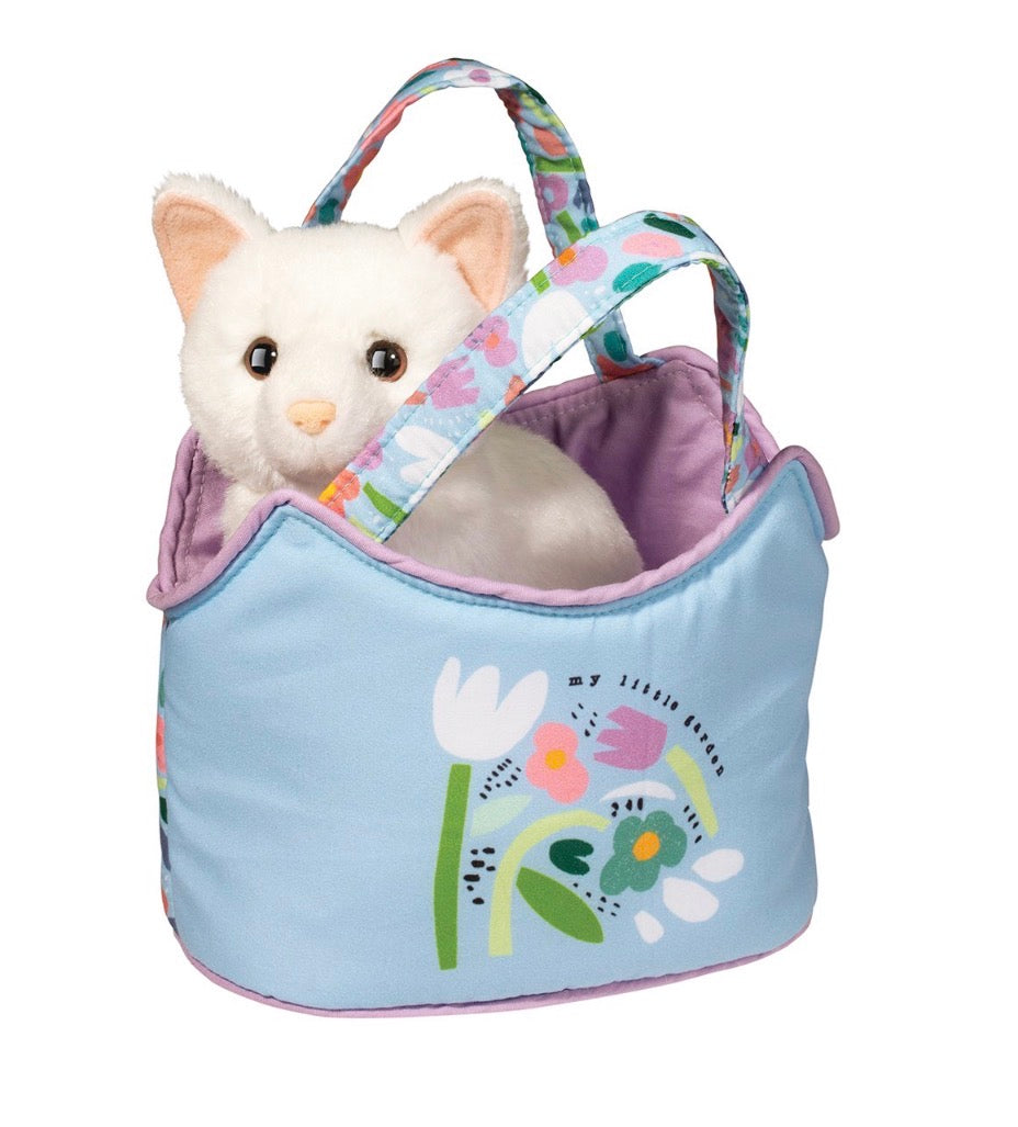 Garden Sassy Sak with White Cat