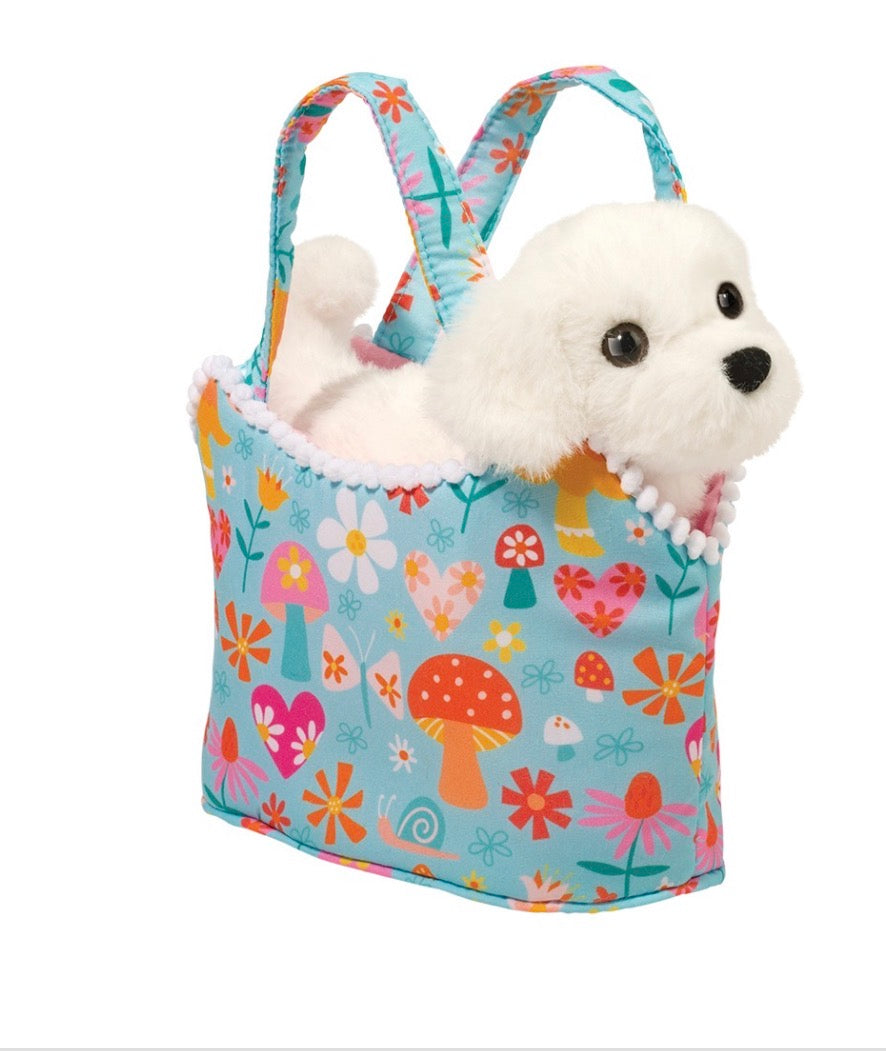Retro Chic Sassy Pet Sak with White Pup