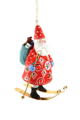 Woodland Father Christmas Ornament