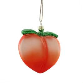 Peach Emoji Ornament