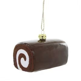 Chocolate Swiss Roll Ornament