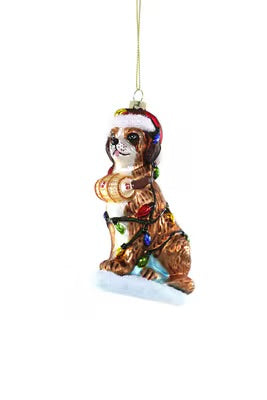 Festive Saint Bernard Ornament