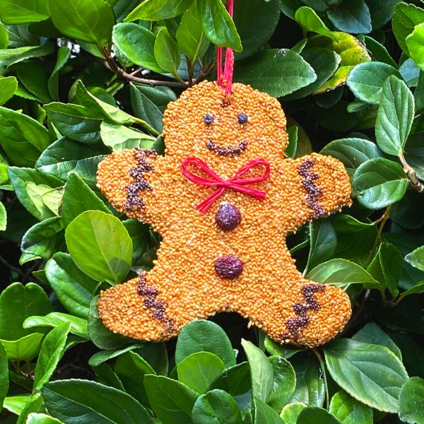 Gingerbread Man Christmas Cookie Bird Seed