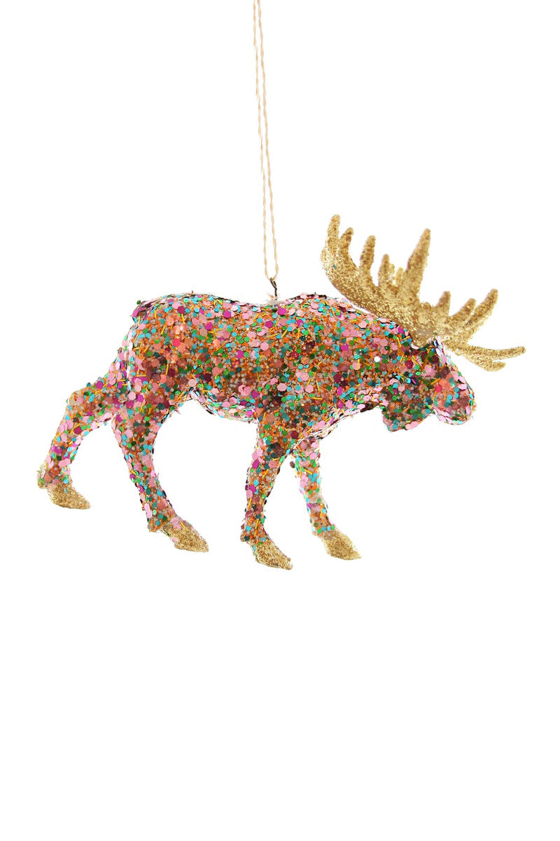 Confetti Moose Ornament