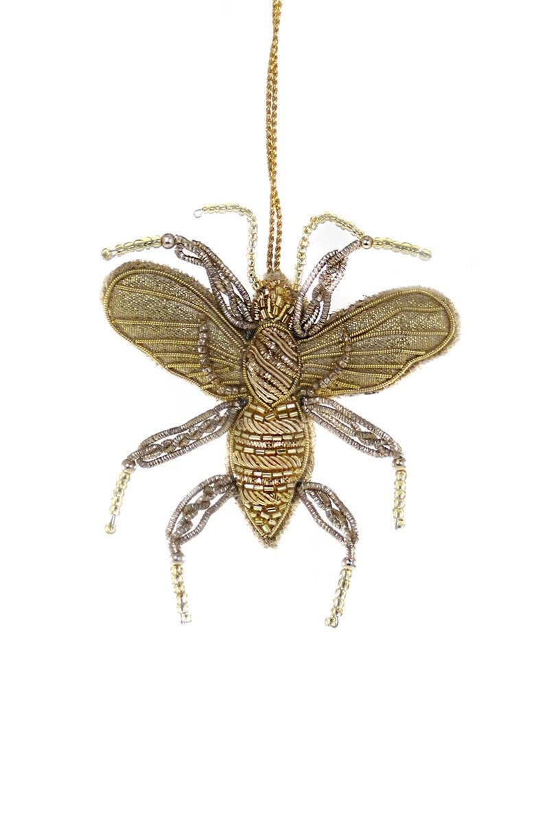 Tinsel Bee Ornament