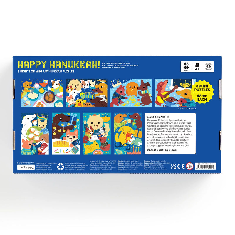 Happy Hanukkah! Countdown Puzzle Set