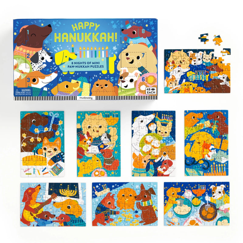 Happy Hanukkah! Countdown Puzzle Set